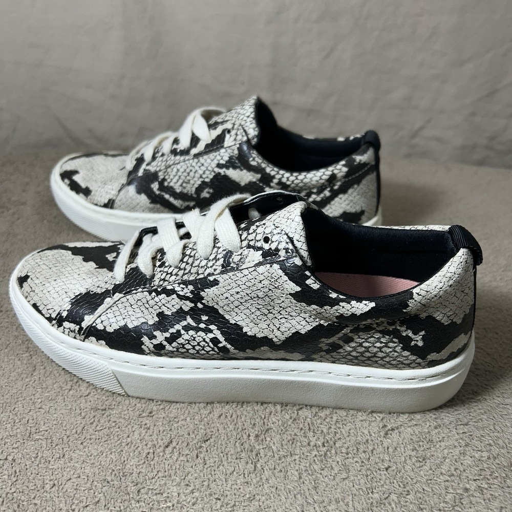 Dr Scholl's Be Free Snake Print Lace Up Sneakers Women's 6.5M Comfort Shoes - Picture 3 of 8